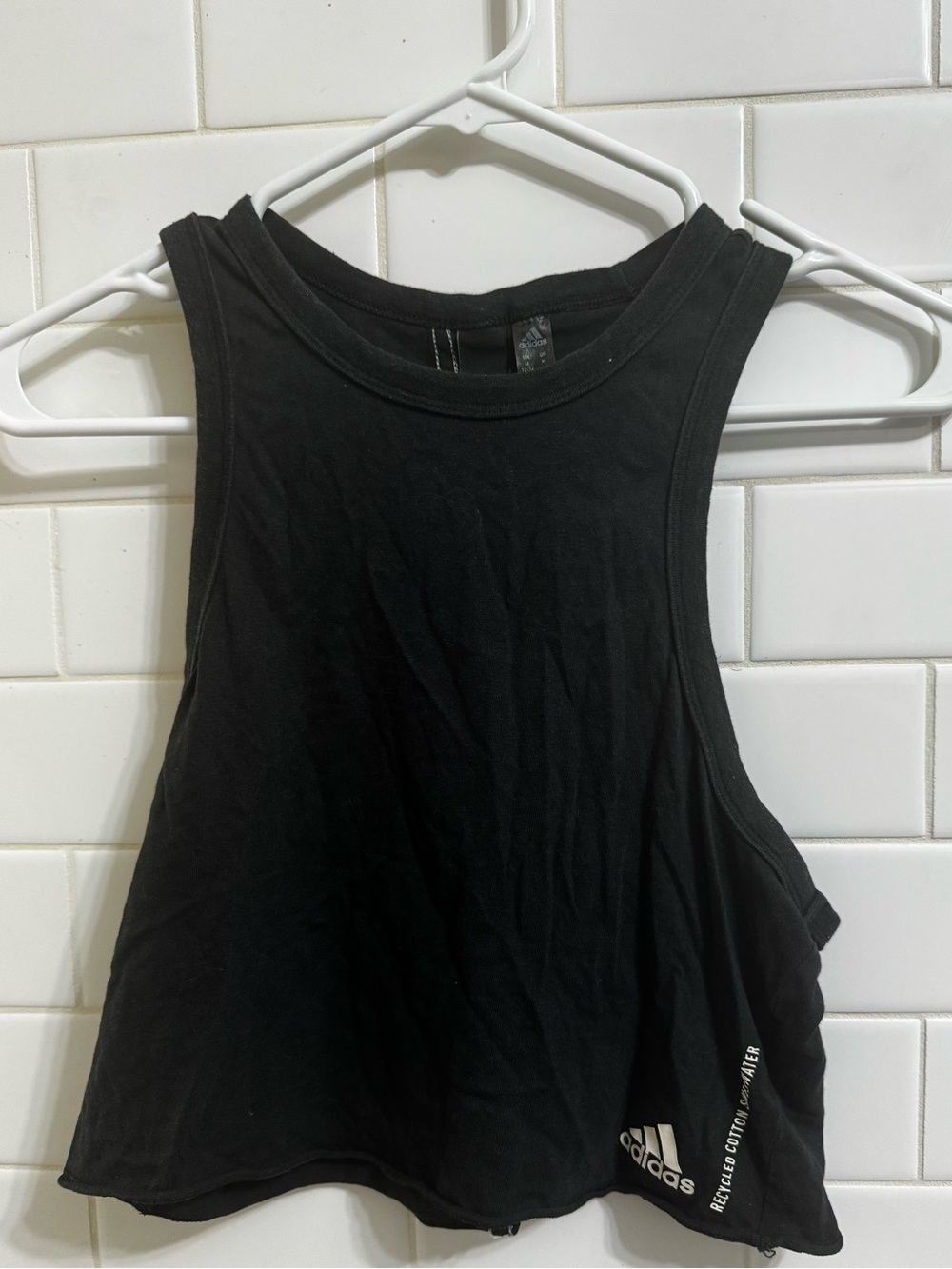 Adidas Women's Racerback Cropped Tank Size Medium